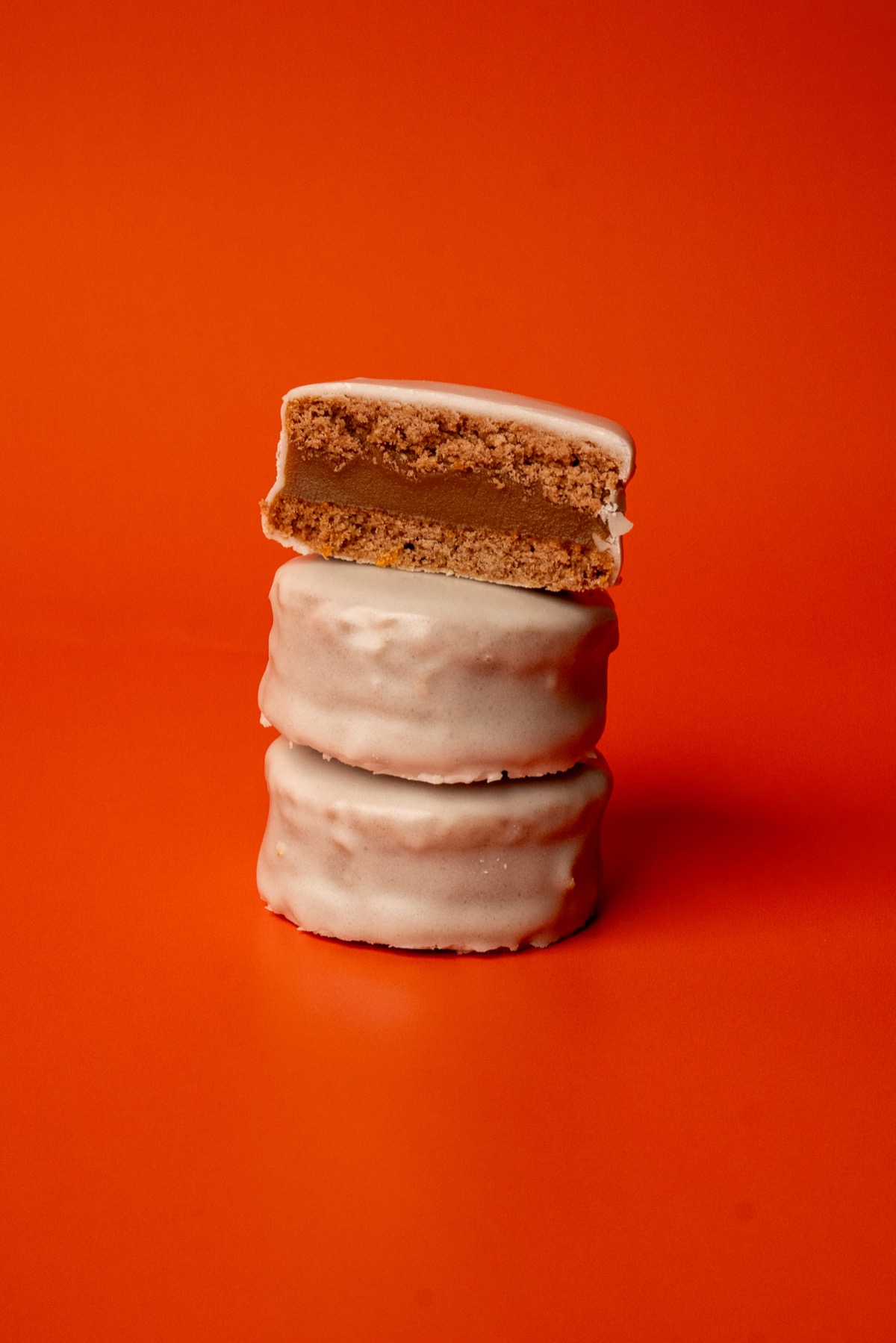 Citrus glazed alfajores